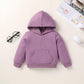 Happy Town Toddler Fall Outfits For Girl Boy Long Sleeve Hoodie Top And Long Sweatpants Set Toddler Sweatsuit (Solid Color-Fragr