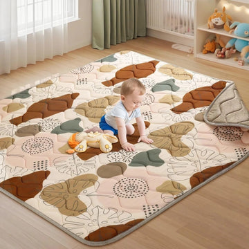 Harmon Wandyer Baby Play Mats for Floor, 50x50 Extra Thicker Large Soft Cushioning Foam Playmats for Babies, Toddlers, Non Slip 