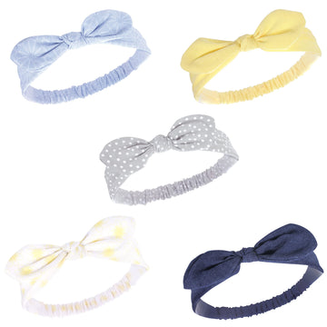 Hudson Baby Unisex Cotton And Synthetic Headbands, Yellow Daisy, 0-24 Months