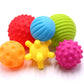 DOPHYRANIX 6 Pack Sensory Balls Spray Water Toy for Baby and Kids, Massage Soft & Textured Balls Set Develop Babys Tactile Sens