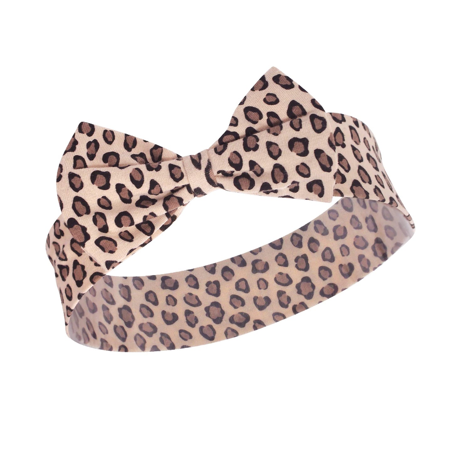 Hudson Baby Unisex Baby Cotton Bib And Headband Or Caps Set, Leopard Safari, One Size