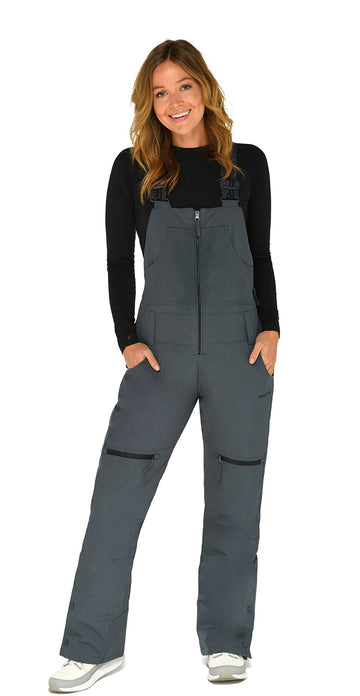 Arctix Womens Eco Friendly Traverse Bib Overalls, Steel, X-Small Tall