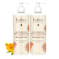 Babo Botanicals Moisturizing Oat & Calendula 2-In-1 Shampoo & Wash - For Dry Or Sensitive Skin - For All Ages - Lightly Scented