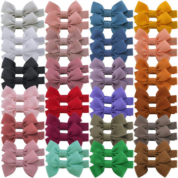 Baily Baby Hair Clips Tiny Hair Bow Alligator Clips For Toddler Baby Girls Fine Hair Pins In Fringe Bangs (Ambrosia 48 Pcs In Pa