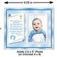 Christening Gift For Baby Boy | Cute Picture Frame | Affordable, Colorful | Holds A 3.5 X 5 Photo | Easyfront-Load Design | Blue