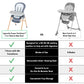 Ingenuity Proper Positioner Deluxe High Chair - 7-In-1 Convertible Baby Seat, Removable Rocking Infant Seat, Unisex, For Ages 0-