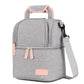 Meichoon Breast Pump Backpack Breastmilk Cooler & Insulated Baby Bottle Bag Waterproof - Portable Thermal Insulated Lunch Bag/La