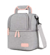 Meichoon Breast Pump Backpack Breastmilk Cooler & Insulated Baby Bottle Bag Waterproof - Portable Thermal Insulated Lunch Bag/La