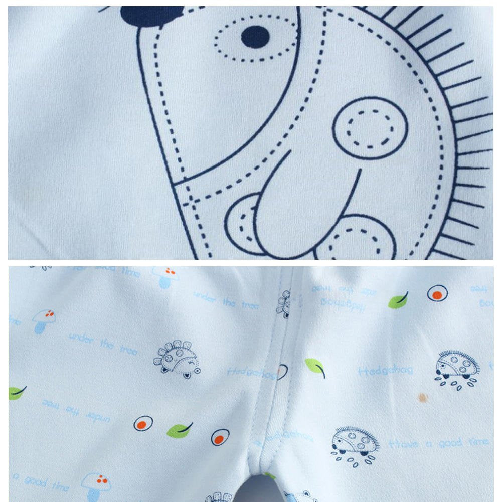 Gajaous 5Pcs Newborn 0-3M Boys Girls Baby Cotton Clothes Tops Hat Pants Suit Outfit Sets Onesize