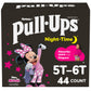 Pull-Ups Girls Night-Time Potty Training Pants, Size 5T-6T Overnight Training Underwear (46-60 lbs), 44 Ct