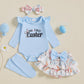 Beqeuewll Newborn Baby Girl Easter Outfit Bunny Clothes Long Sleeve Romper+Bloomers Tutu Skirt+Socks+Headband 4Pcs (First Easter