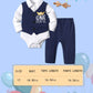 Queenstyle First Birthday Boy Outfit Bowtie Romper 1St Birthday Outfit Boy Gentleman Suit First Birthday Outfit Boy