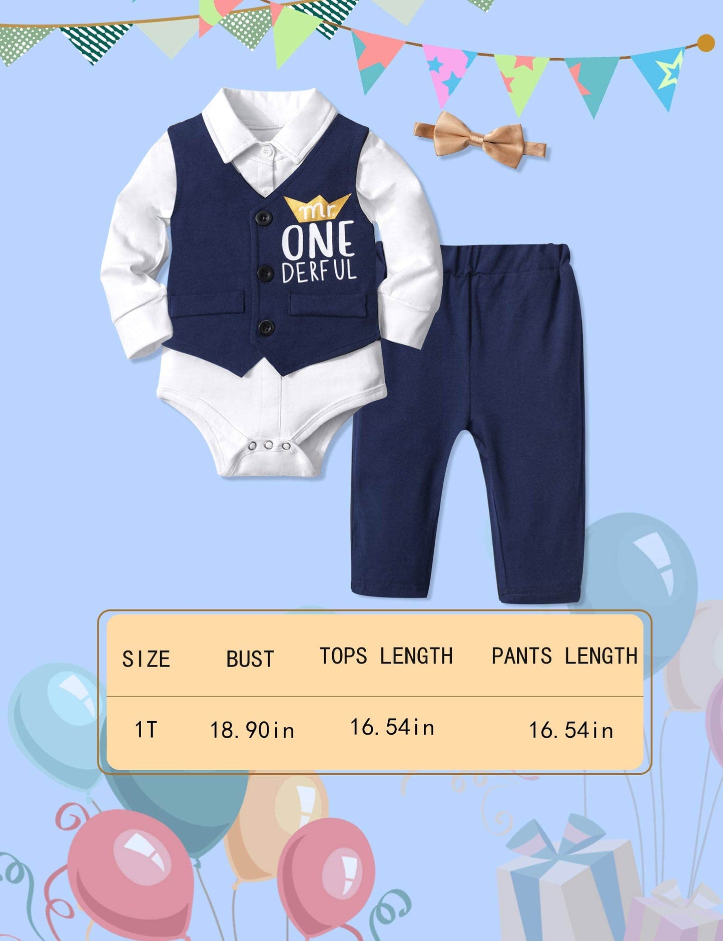 Queenstyle First Birthday Boy Outfit Bowtie Romper 1St Birthday Outfit Boy Gentleman Suit First Birthday Outfit Boy