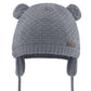 Duoyeree Kids Baby Hat Soft Warm Cable Knit Beanie Toddler Girl Fall Winter Hats(Dark Grey,0-6 Months)