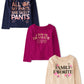 The Children'S Place|Baby-Toddler Girls Long Sleeve Graphic T-Shirt 3-Pack, A Bit Dramtic/Sassy Pants/Family-Favorite,|5T