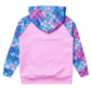 Qpancy Mermaid Sweatshirt Girls Hoodie Fall Spring Outfit Halloween Costume, 4T 5T