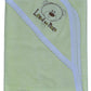 HAFEELA 100% Soft Cotton New Born Baby Hooded Jakard Towel Embroidery  Pack of 1 (Yellow)