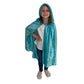 Everfan Hooded Cape For Kids | Children'S Cloak With Hood For Halloween, Costumes, Red Riding Hood, Cosplay And More (Teal)