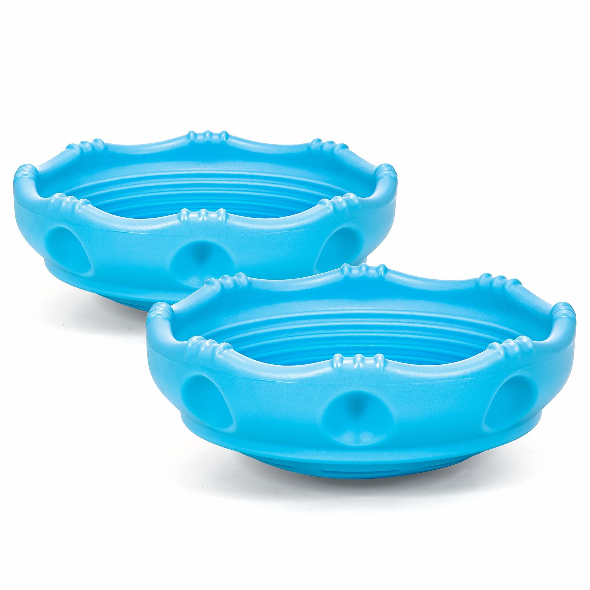 Simplay3 Two Sided Rock Around Wobble Disk And Climbing Dome For Toddlers And Kids - Rocking And Climbing - Indoor/Outdoor - Blu