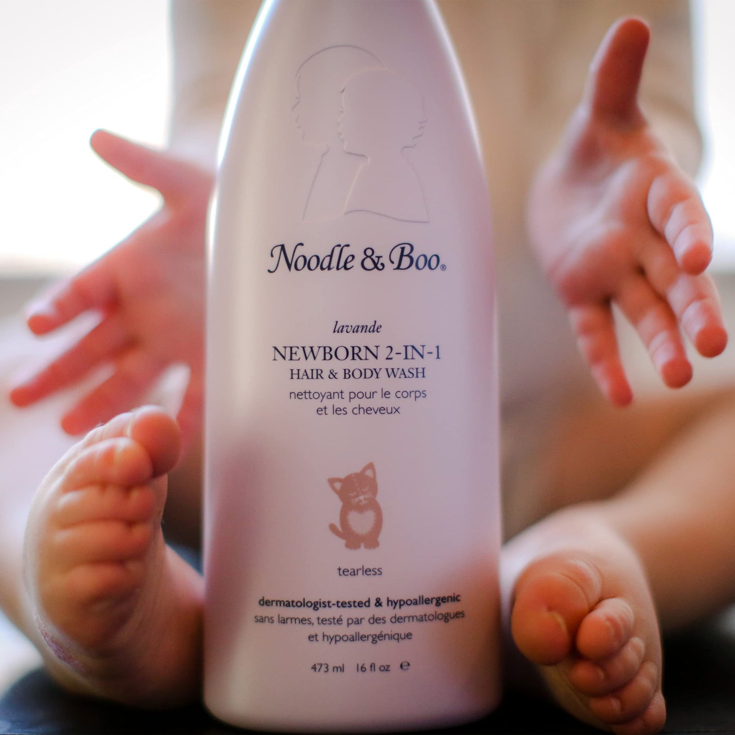 Noodle & Boo Lavender Newborn And Baby 2-In-1 Hair & Body Wash, 16 Fl. Oz.