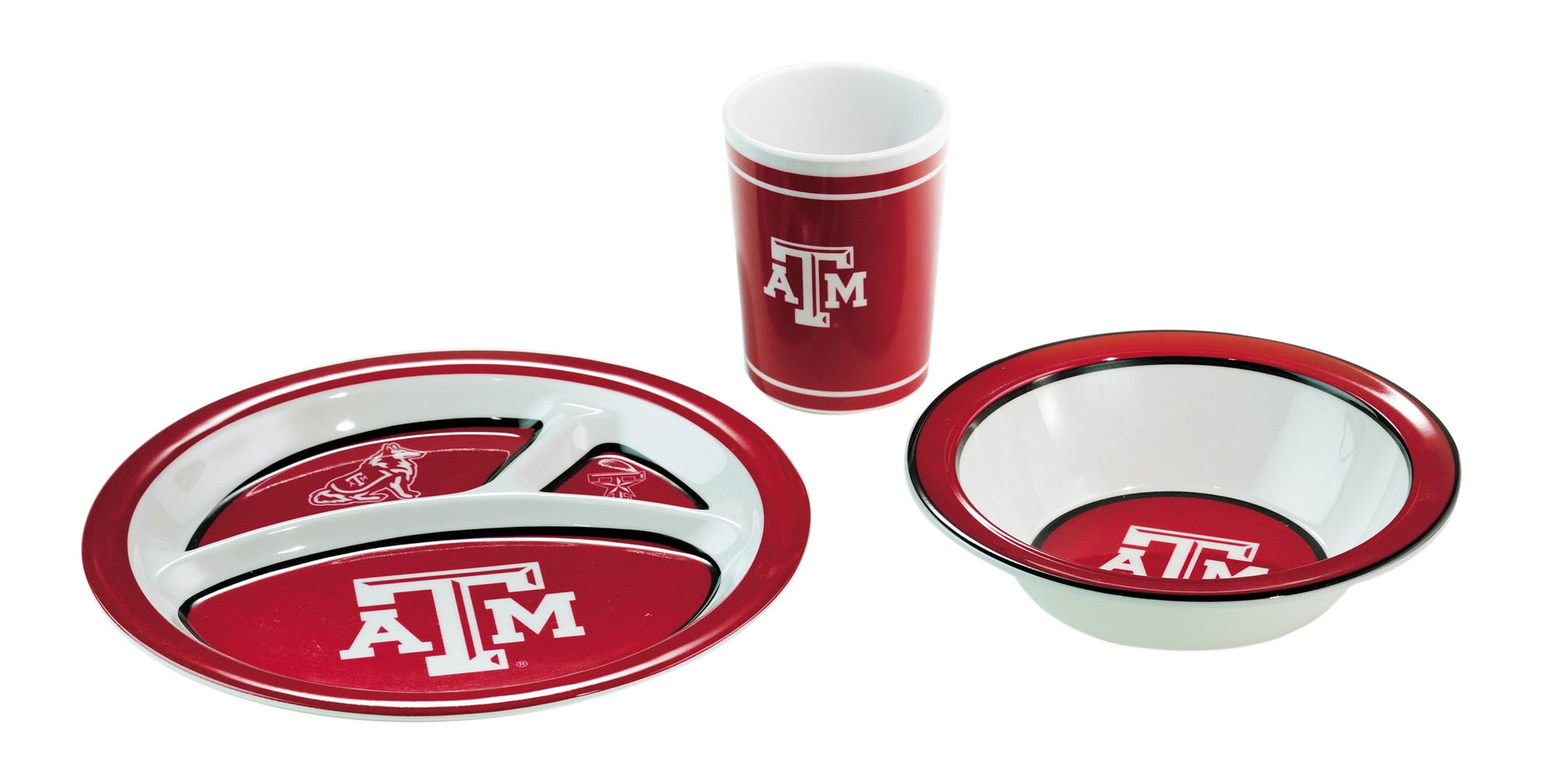 BSI NCAA Texas A&M Aggies 3-Piece Dish Set