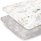 Pobibaby - 2 Pack Premium Pack N Play Sheets Fitted For Standard Pack And Plays And Mini Cribs - Ultra-Soft Jersey Knit, Stylish