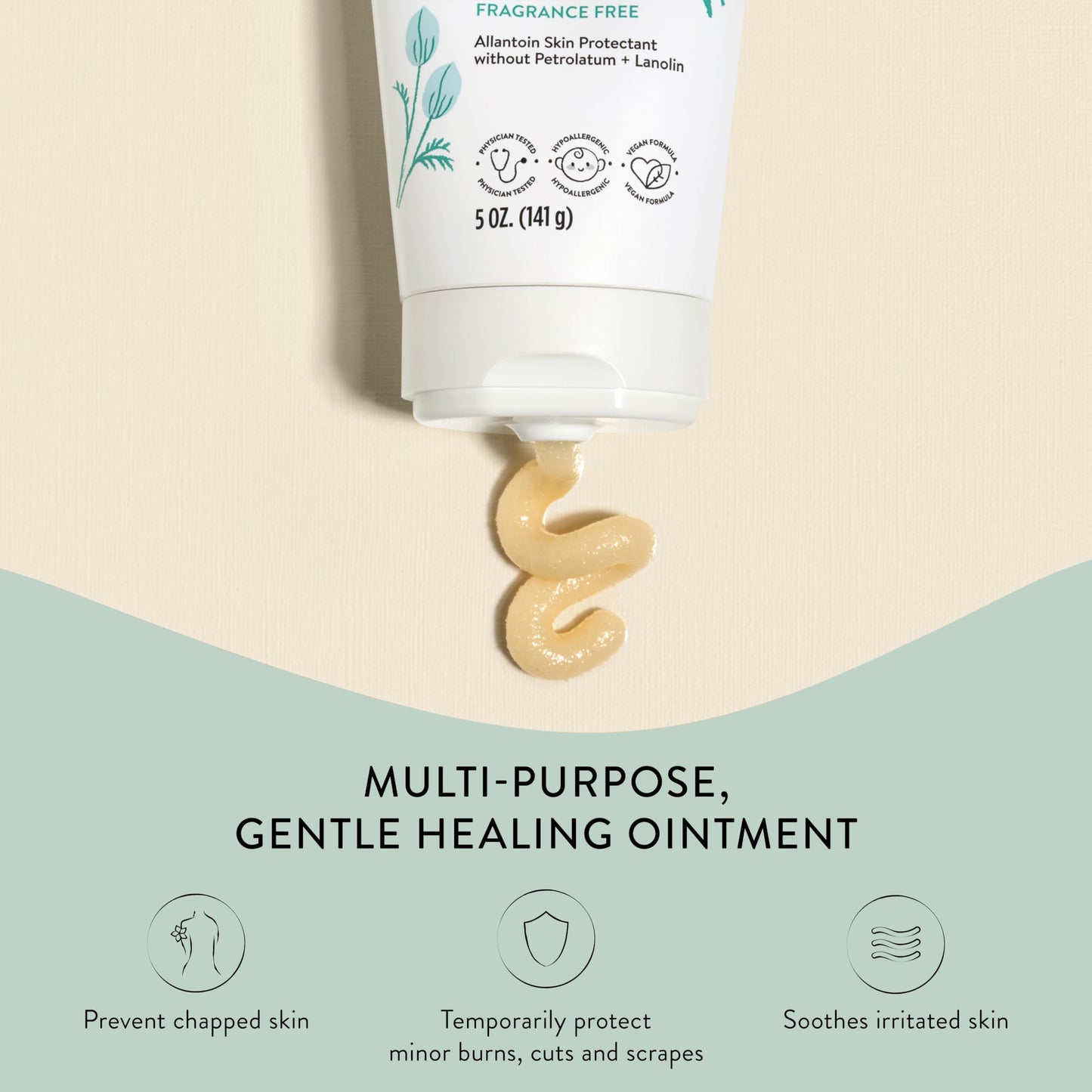 The Honest Company Head To Toe Multi-Purpose Healing Ointment  Gentle For Baby  Hypoallergenic, Vegan, Allantoin-Powered  5 Oz