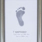 The Grandparent Gift Frame Wall Decor, Baptized Footprint