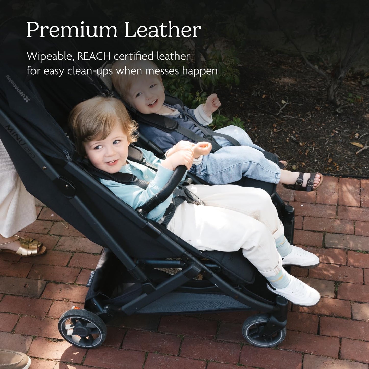 Uppababy Bumper Bar For Minu Duo Stroller - Quick Attachment - Folds With Stroller - Saddle