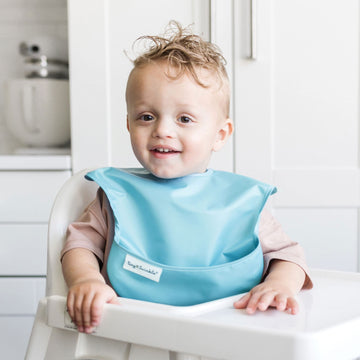 Tiny Twinkle Mess-Proof Baby Bib - Waterproof Bib For Baby Boy Or Girl - Machine Washable - Adjustable Closure - Pvc, Bpa, & Pht