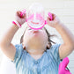 Nuby No Spill 360 Weighted Straw Grip N  Sip Tritan Cup with Hygienic Cover, 8 Oz, Trainer Cup (Pink/Teal)