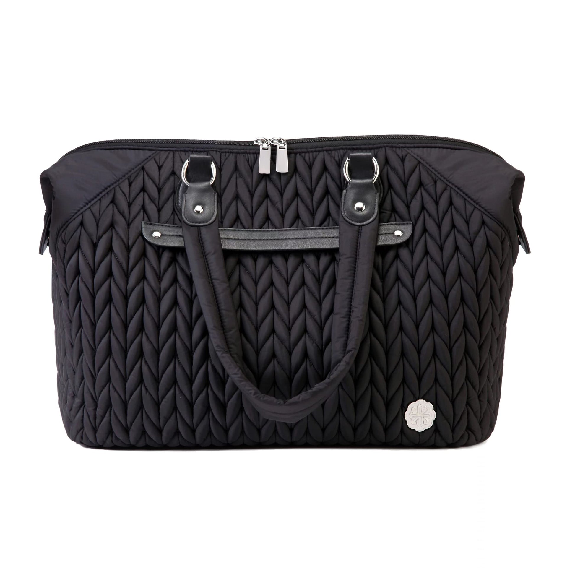 Diaper Bag Tote Baby Nappy Changing Bag Multifunction Large Baby Travel Handbag For Mom (Black)