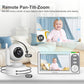Hellobaby 4.3'' Video Baby Monitor With 30 Hours Battery, Remote Pan-Tilt-Zoom Baby Monitor No Wifi, Baby Monitor With Camera An