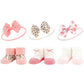 Hudson Baby Baby Girls' Headband And Socks Giftset, Blush Rose, One Size