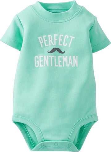 Carter'S Baby Boys' Graphic Slogan Bodysuit (Baby) - Perfect Gentleman - 3 Months