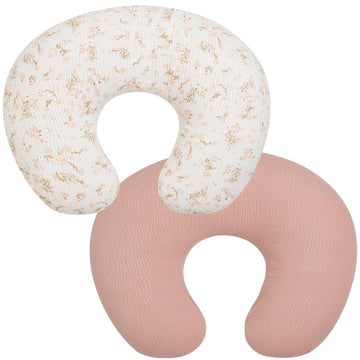 Nursing Pillow Cover, 2 Pack Muslin Nursing Cover For Breastfeeding Pillows, Infant Nursing Pillow Slipcover For Baby Boy Girl N