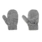 Durio Toddler Mittens Boys Knit Warm Winter Mittens For Toddler Boy Soft Toddler Gloves Black & White & Gray 1-3T