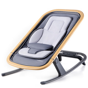 LAREX Baby Bouncer, Portable Bouncer Seat Baby Rocker Chair Infant Bouncy Seat with 3 Point Harness, Infant 2 in 1 Rocker, 0-6 M