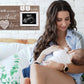 Garybank Love at First Heartbeat Ultrasound Picture Frame, Baby Announcement with Changeable Pregnancy Week Numbers, Pregnancy M