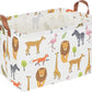 Clocor Kids Storage Basket,Collapsible Woodland Jungle Forest Printed Storage Bin,Rectangular Waterproof Gift Box With Handles,B