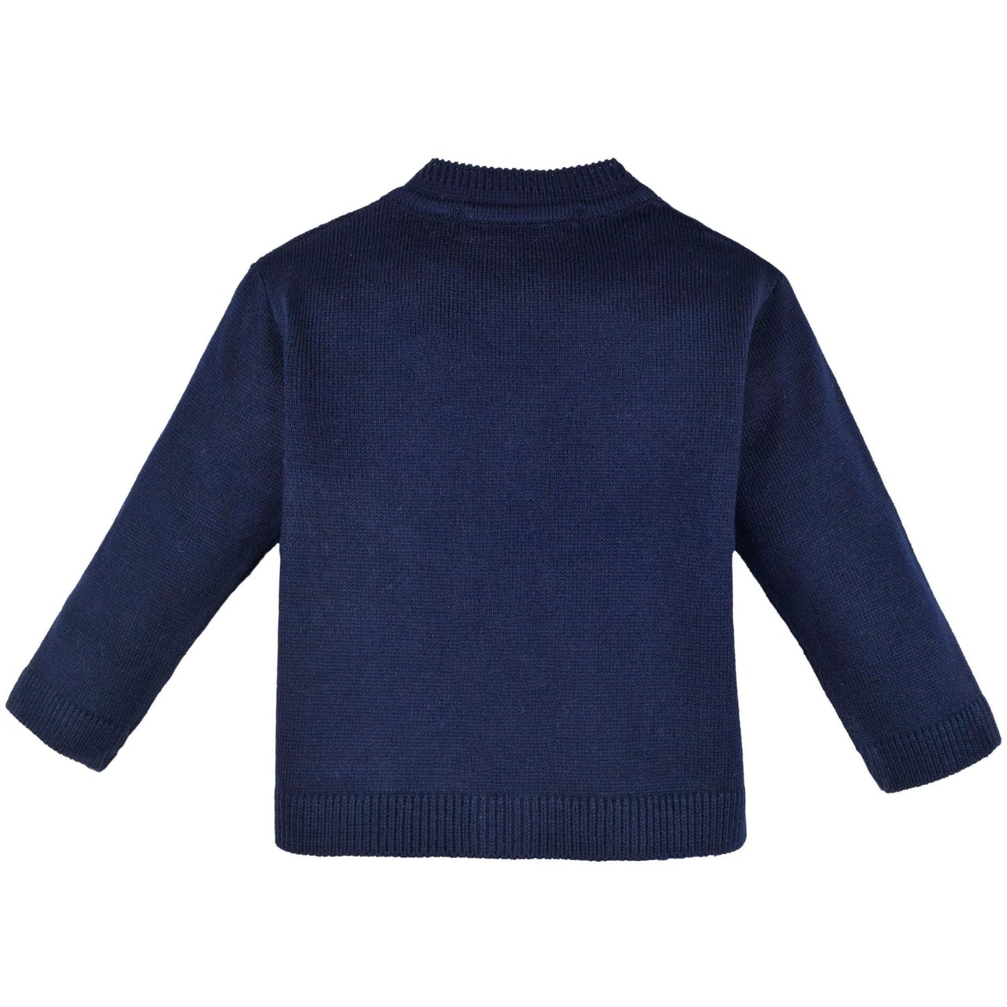 Lilax Baby Boy Cable-Knit Basic Knit Cardigan Sweater 6-9 Months Navy