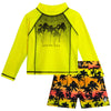 Body Glove Toddler Boys Swim Set - 2 Piece UPF 50+ Quick Dry Swim Trunks and Rash Guard for Boys Kids Swimwear (Sizes: 2T-4T), S