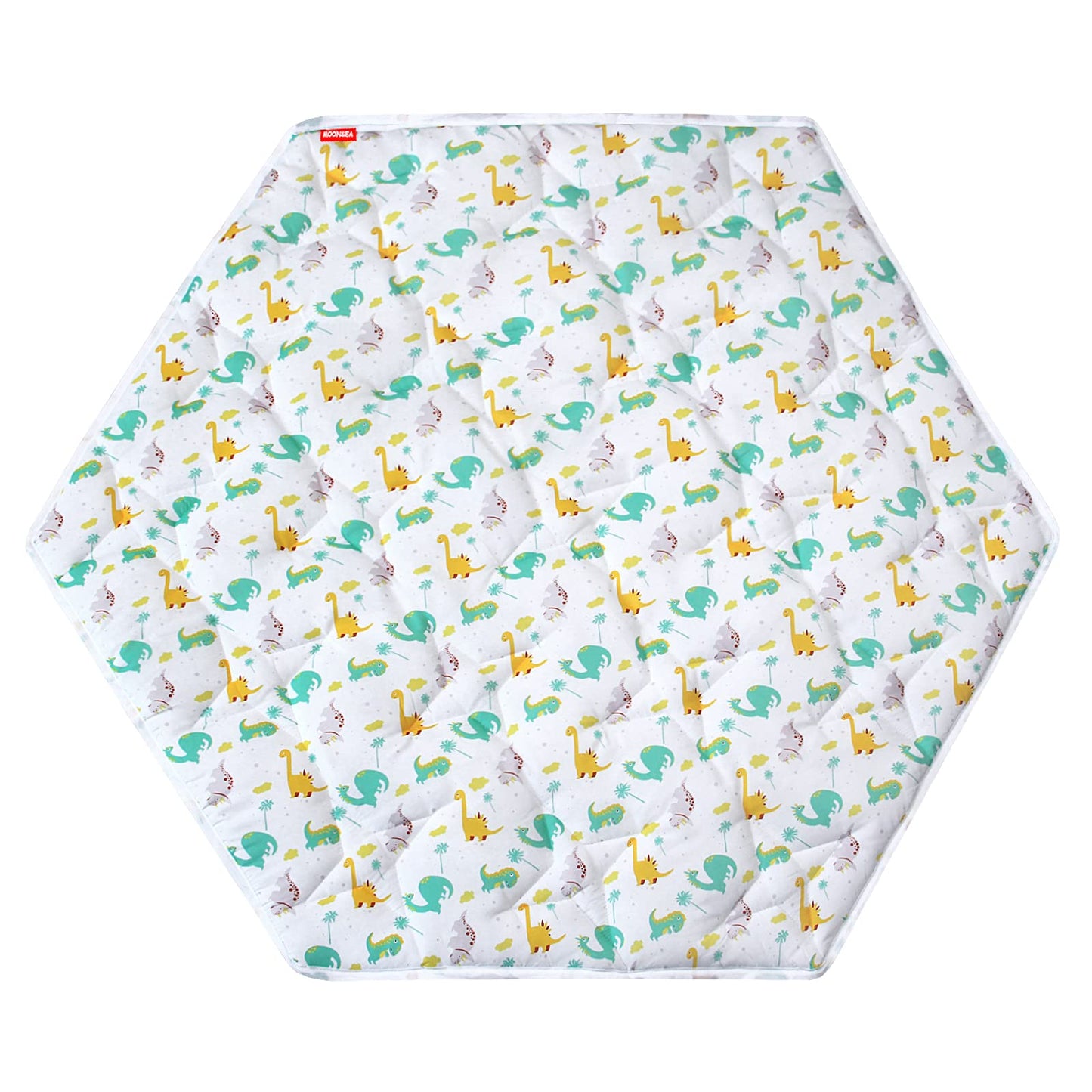 Hexagon Playpen Mat, Dinosaur Print Baby Playmat Kids Tent Mat Hexagon Rug Mat Suitable For Regalo My Play Portable Play Yard Si