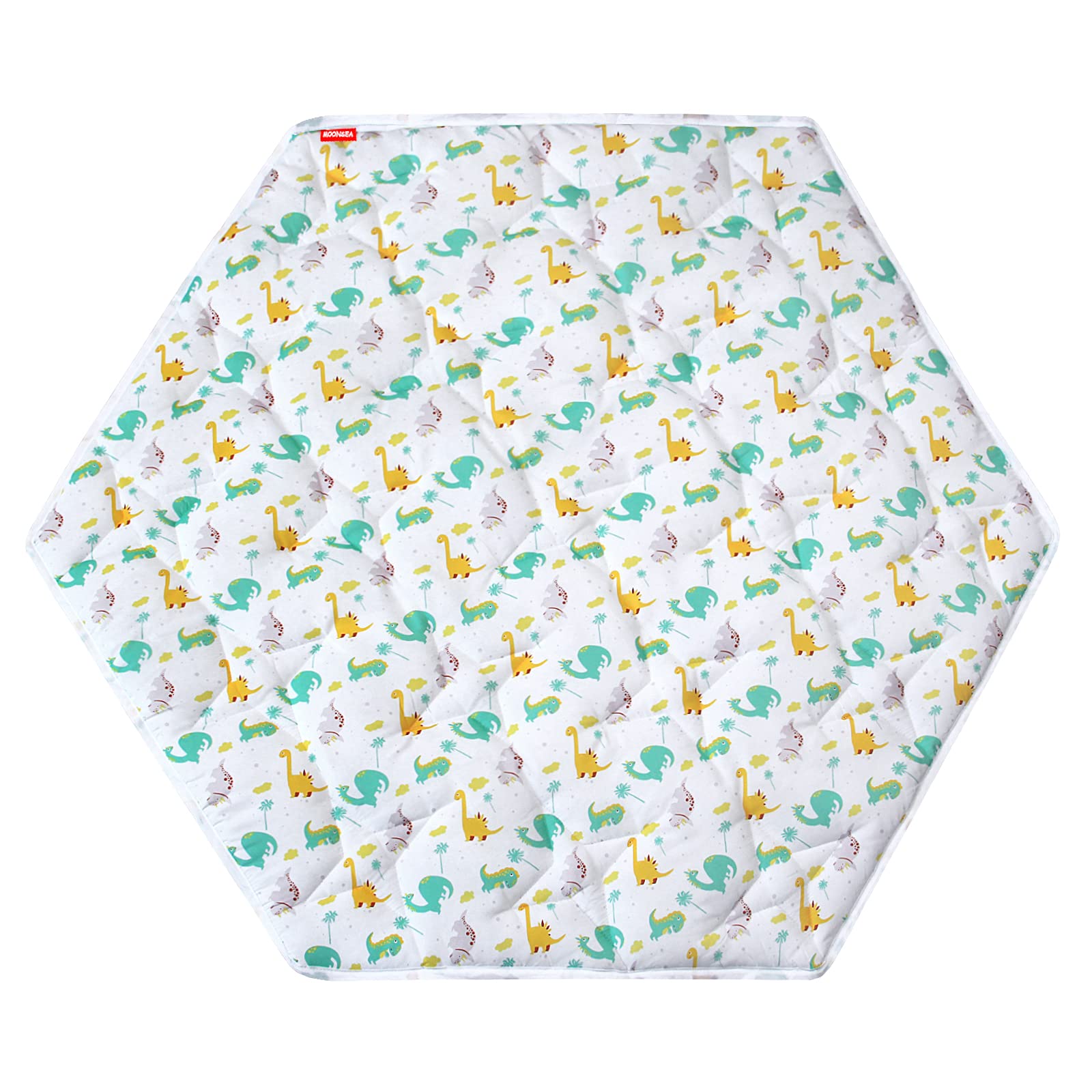 Hexagon Playpen Mat, Dinosaur Print Baby Playmat Kids Tent Mat Hexagon Rug Mat Suitable For Regalo My Play Portable Play Yard Si