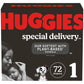 Huggies Special Delivery Hypoallergenic Baby Diapers Size 1 (Up To 14 Lbs), 72 Ct, Fragrance Free, Safe For Sensitive Skin