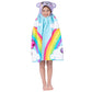 Care Bears Bath/Pool/Beach Soft Cotton Terry Hooded Towel Wrap, 24 In X 50 In, By Franco Kids