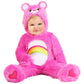 Fun Costumes Care Bears Cheer Bear Halloween Costume for Infants | 80s Character | Attached Hood, Hand Covers, & Booties - 6/9 M