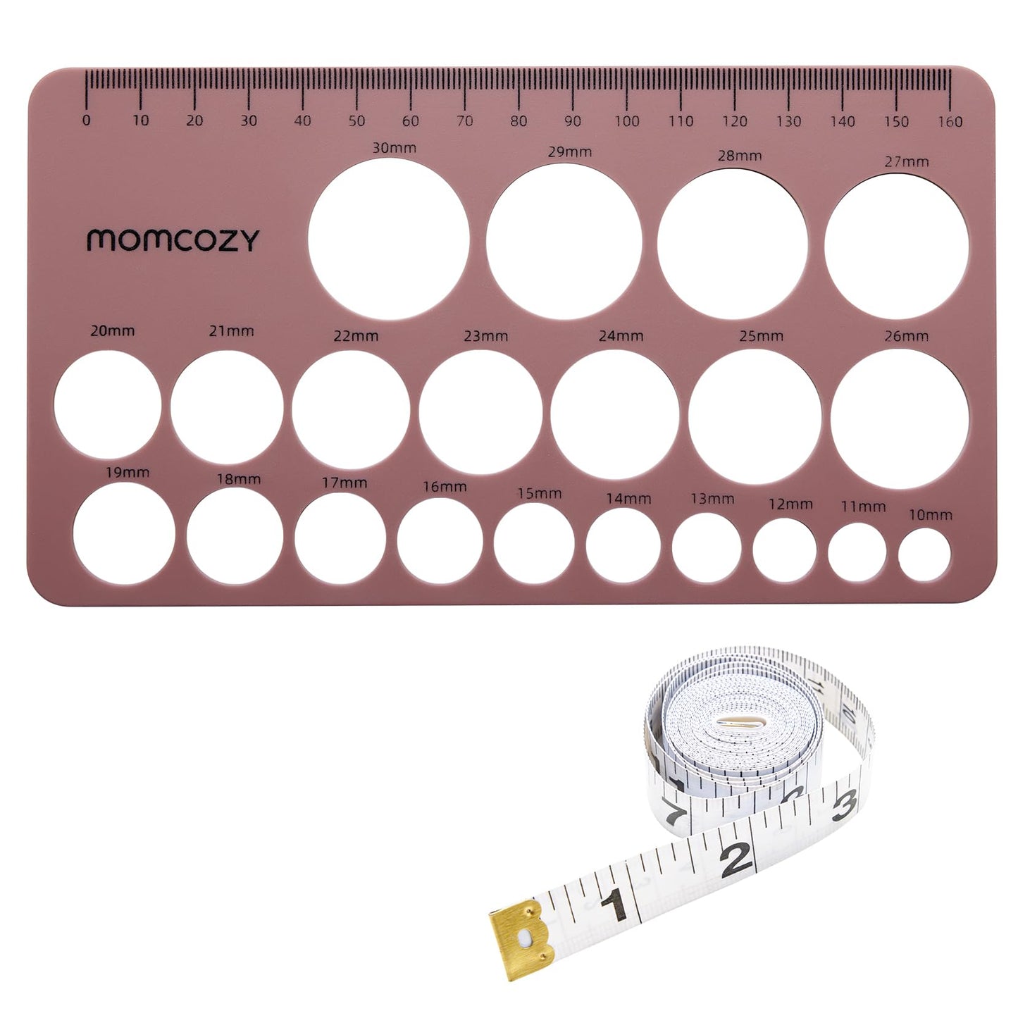 Momcozy Nipple Ruler For Flange Sizing, Soft & Flexible Silicone Measurement Tool For Breast Pump Sizing, Compatible With Momcoz