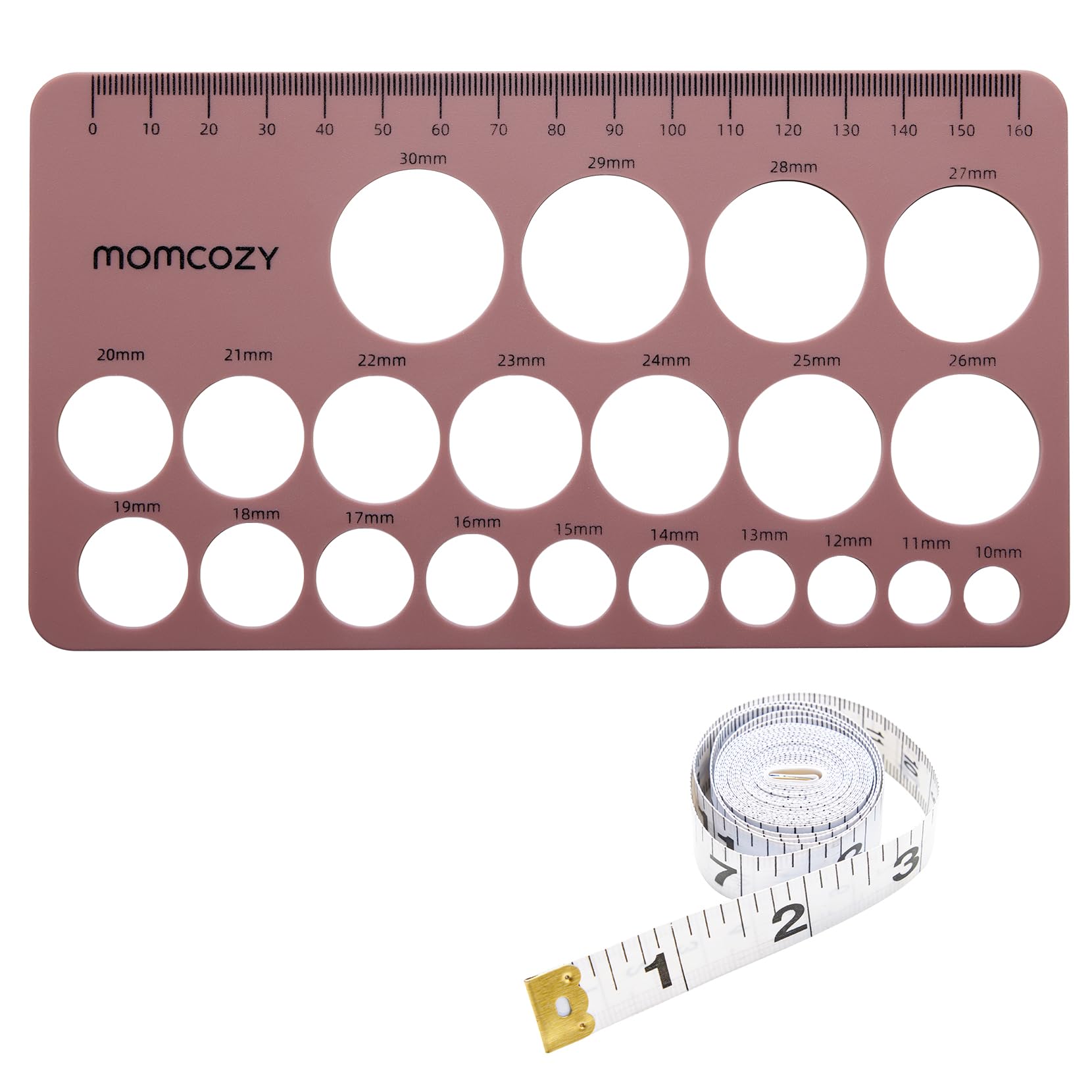 Momcozy Nipple Ruler For Flange Sizing, Soft & Flexible Silicone Measurement Tool For Breast Pump Sizing, Compatible With Momcoz