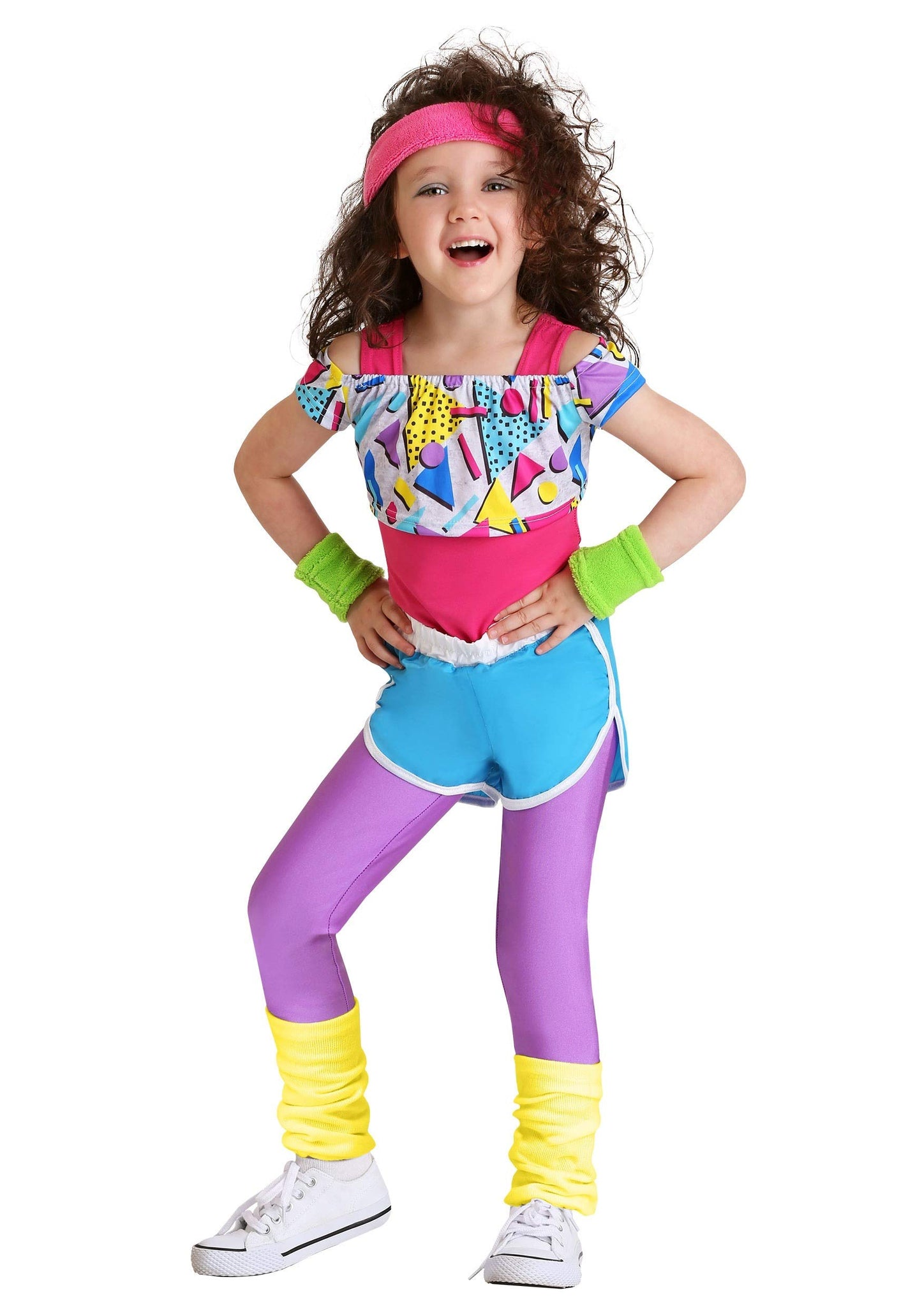 Fun Costumes Work It Out 80'S Outfit For Toddler Girls 2T
